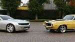 chevrolet camaro concept and old