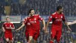 Liverpool players celebrate