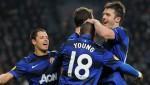 Man Utd players celebrate