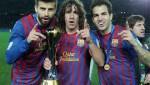 Fabregas. Pique and Puyol