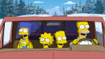 Семья Симпсонов в машине
