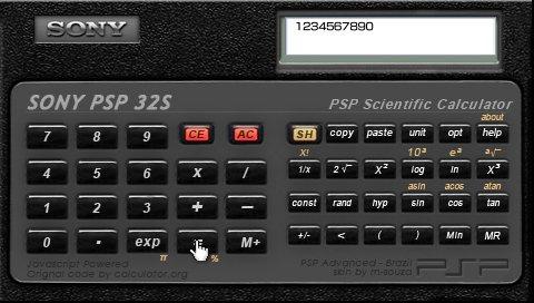 Калькулятор PSP32s for PSP 