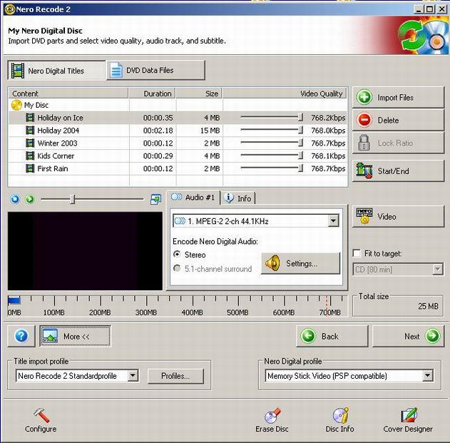 ��������������� ����� � Nero Recode