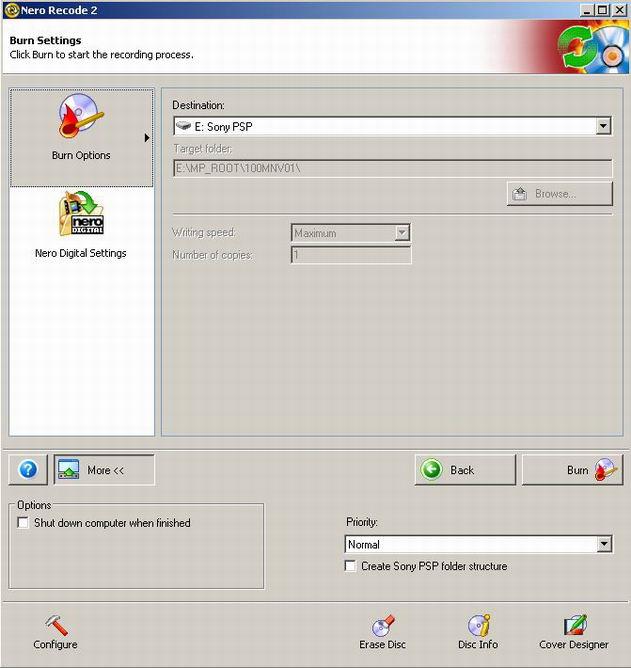 ��������������� ����� � Nero Recode