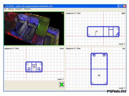 PSP Dungeons: Assault Run - 3D Editor