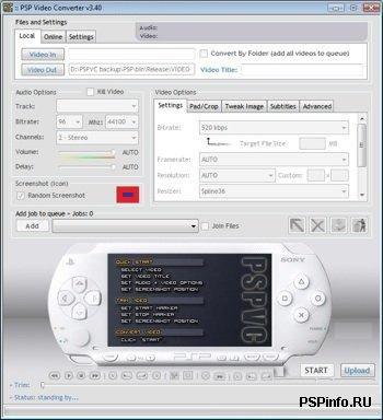 PSPVC - PSP Video Converter v.3.44