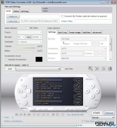 PSPVC v3.42 PSP Video Converter