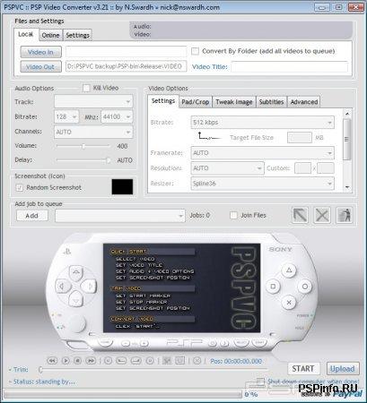 PSPVC - PSP Video Converter v. 3.70