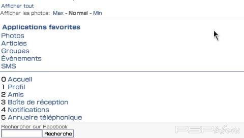 Facebook Addon  PSP