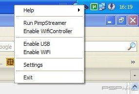 PSPHost 2.0.1 - USB  Net Host     [      Wi-Fi  USB]