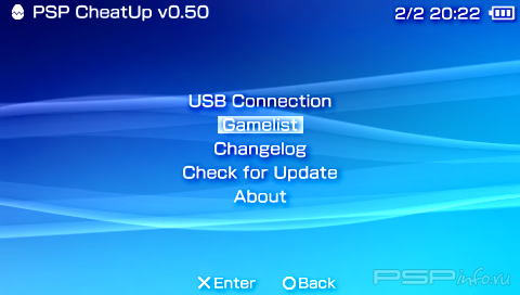 PSP CheatUp v0.50