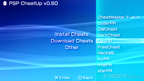 PSP CheatUp v0.50
