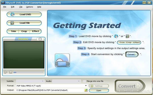 iSkysoft DVD to PSP Converter 1.5.26