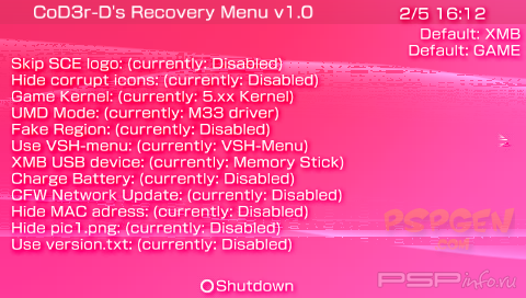Recovery Menu 1.0 Style Sony