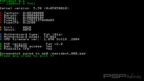 PSPIdent v0.6 [HomeBrew]