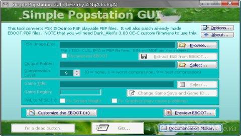 Simple Popstation GUI-  PSX   PSP  
