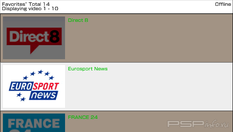 PSP LIVE TV  v.5.3