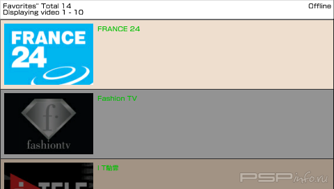 PSP LIVE TV  v.5.3