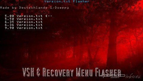VSH & Recovery Menu Flasher v1.3