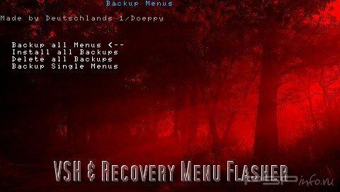 VSH & Recovery Menu Flasher v1.3