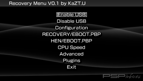 Recovery Menu TU v0.1