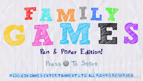 Family Games: Pen & Paper Edition [ENG][ISO][Minis]