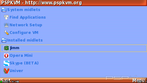 PSPKVM v0.5.5. Test 5 (  0.5.4 full)