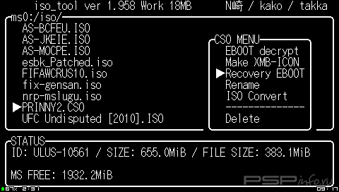 ISO Tool v1.958 [EBOOT]