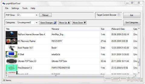 PSP HB SortTool v3.0