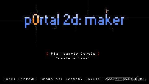 p0rtal 2d: maker 1.0 [HomeBrew]