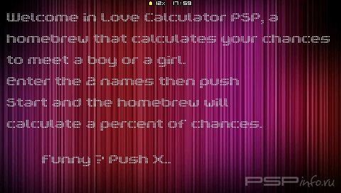 Love Calculator v2.0 [HomeBrew]
