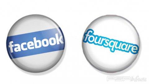 Facebook & FourSquare  PS Vita