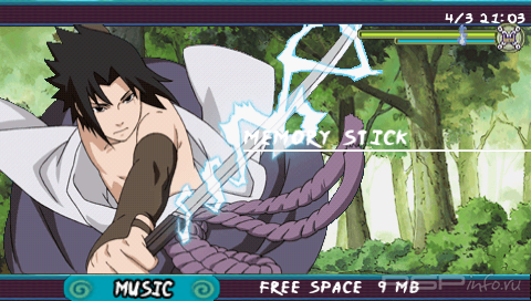  'Naruto Shippuden Accel 3 Dynamic'   CTF  PSP
