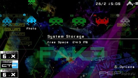 ���� 'Space Invaders Lite' � ������� CTF ��� PSP