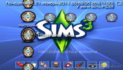  'The Sims 3 [RUS]'   CTF  PSP