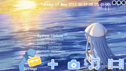 Тема 'Ika Musume' в формате CTF для PSP