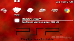 ���� 'PSP Theme Red [RUS]' � ������� PTF ��� PSP
