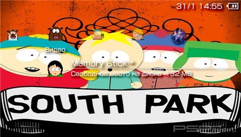 ���� 'South Park [RUS]' � ������� PTF ��� PSP