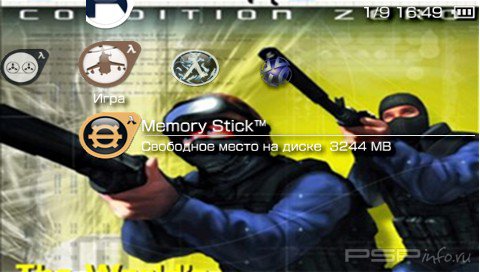 ���� 'Counter Strike [RUS]' � ������� PTF ��� PSP