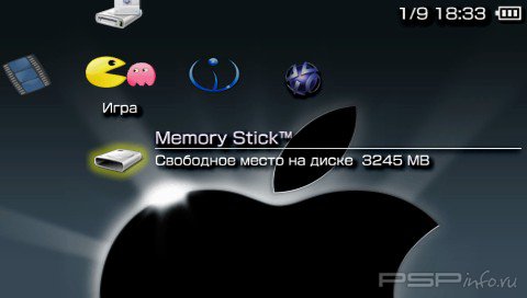 ���� 'Apples theme [RUS]' � ������� PTF ��� PSP