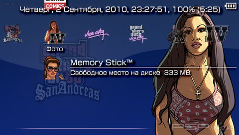 ���� 'GTA [RUS]' � ������� PTF ��� PSP