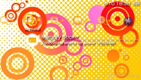 ���� 'Colorful circles [RUS]' � ������� PTF ��� PSP