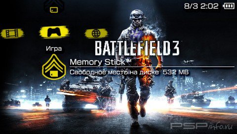 ���� 'Battlefield 3 [RUS]' � ������� PTF ��� PSP