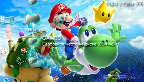 ���� 'Mario Brothers [RUS]' � ������� PTF ��� PSP