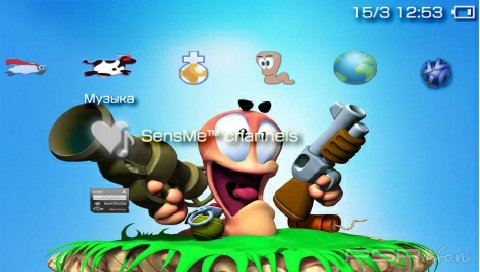 ���� 'Worms [RUS]' � ������� PTF ��� PSP