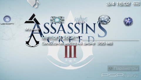  'Assassins creed 3 [RUS]'   PTF  PSP